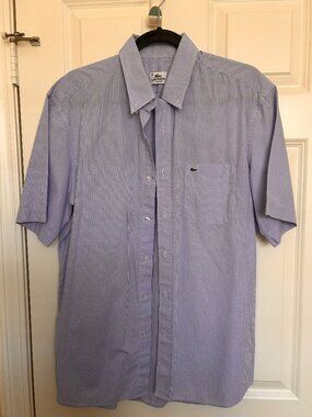 Lacoste Gingham Short-Sleeve Men's Cotton Shirt